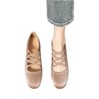 Damen flache Ballerinas mit elegantem Riemendesign R&B
