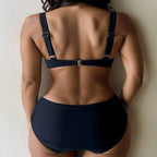 Damen Hochtaillierter Bikini mit gepolstertem Oberteil R&B