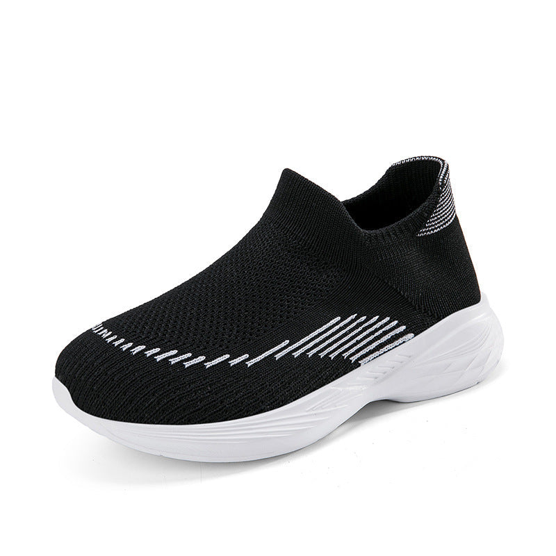 Damen Sportliche Slip-On Sneakers mit rutschfester Sohle und atmungsaktivem Obermaterial