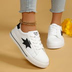 Damen Sneakers mit modischem Sternenmotiv und dämpfender Sohle R&B