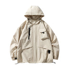 Herren Winddichtes Parka-Jacke