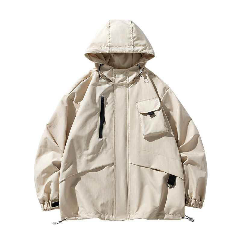 Herren Winddichtes Parka-Jacke