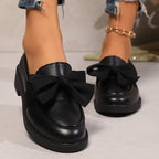 Damen Slip-On Loafers mit eleganter Schleifen-Applikation R&B