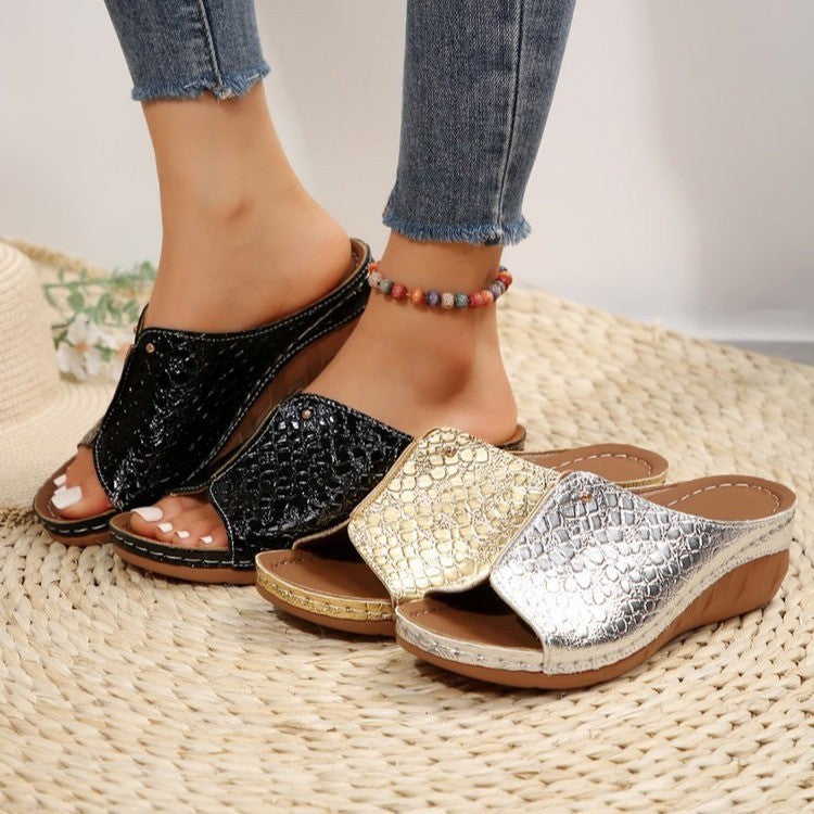 Damen Glänzende und elegante Sandalen