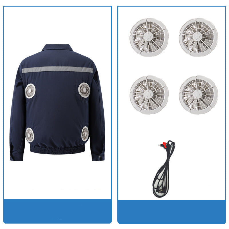 Unisex Nan kühlende Ventilationsjacke mit integrierten Lüftern und USB-Anschluss R&B