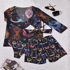 Damen Bikini-Set mit modischem Kimono R&B