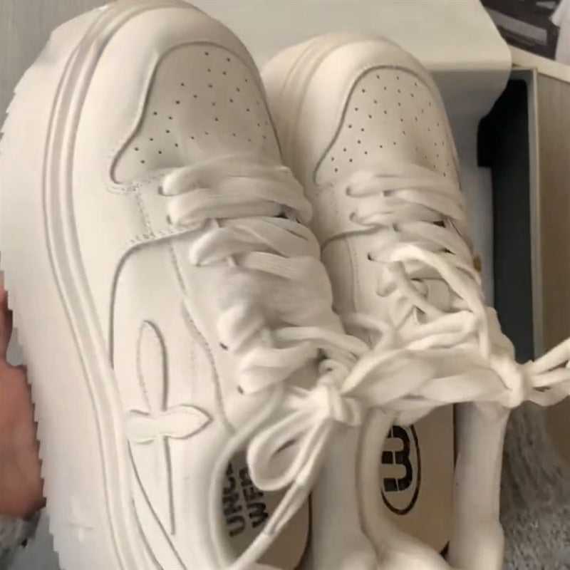 Damen Plateau-Sneaker mit modischem Design und stabiler Sohle R&B