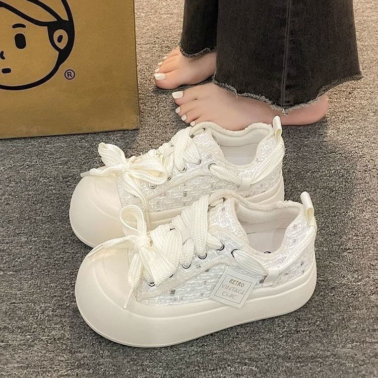 Damen Retro-Inspirierte Sneakers mit atmungsaktivem Obermaterial und modischem Design