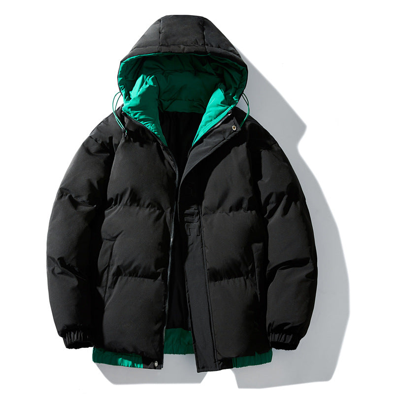 Damen isolierte Winterjacke mit künstlerischem Print und verstellbarem Kapuzensystem R&B