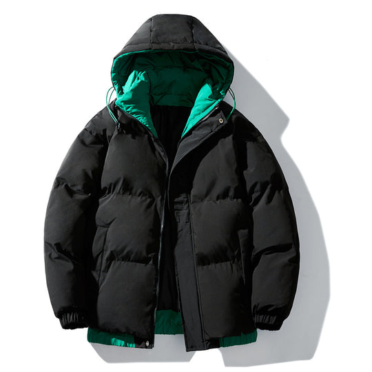 Damen isolierte Winterjacke mit künstlerischem Print und verstellbarem Kapuzensystem R&B
