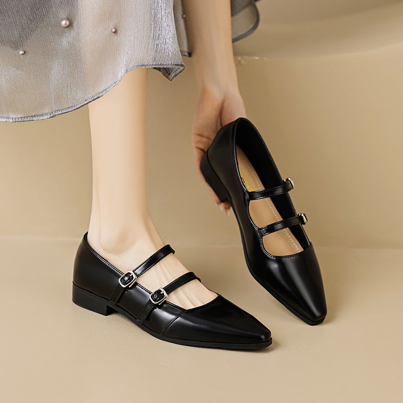 Damen elegante Slingback-Ballerinas mit modischen Riemchen und komfortabler Innensohle