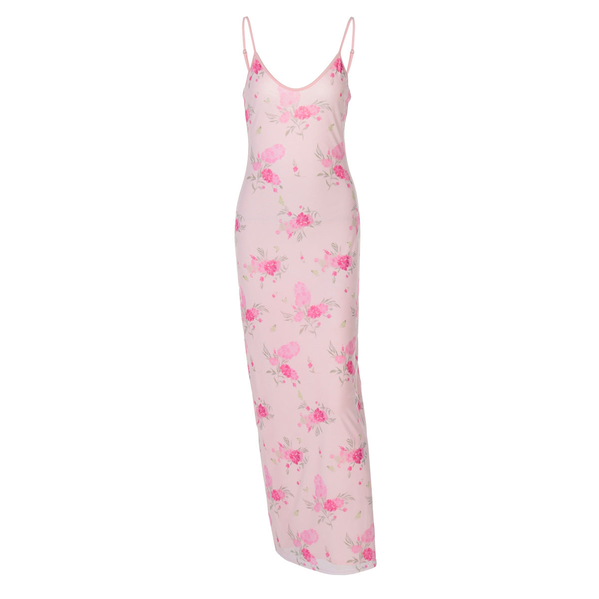 Damen Maxikleid mit zartem Blumenmuster R&B