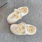Damen Sneakers mit verspieltem Rüschendetail und rutschfester Sohle