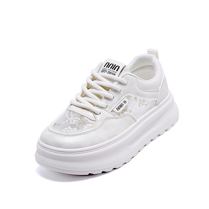 Damen modische Sneakers mit floralen Akzenten und dämpfender Sohle R&B