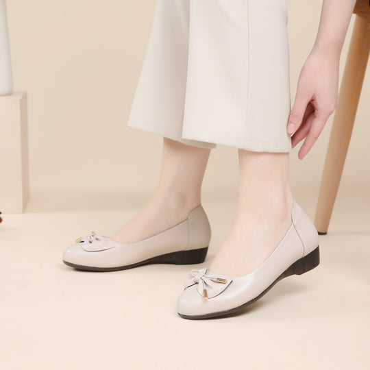 Damen Ballerinas mit elegantem Knoten-Detail und ausgesprochen komfortabler Sohle R&B