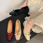 Damen elegante Slingback-Ballerinas mit floralem Dekor und komfortablem Absatz R&B
