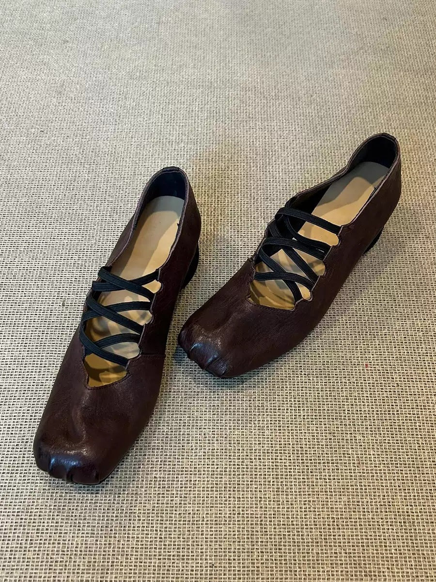 Damen Ballerinas mit modischem Schnür-Design und eleganter Passform R&B