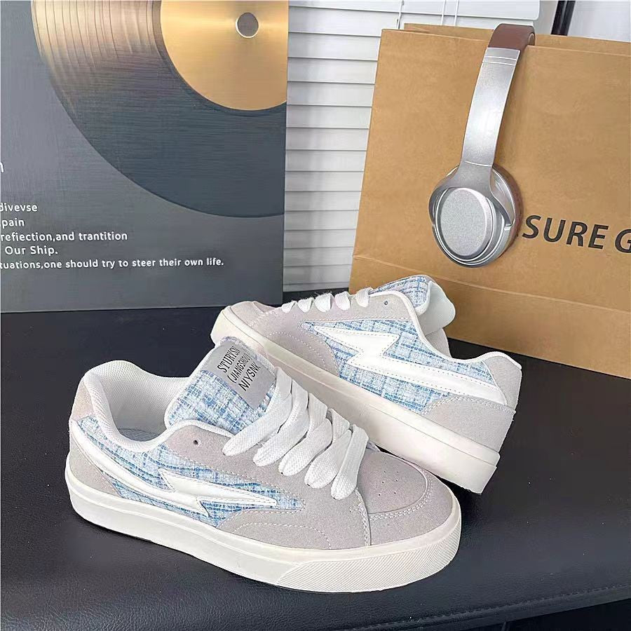 Damen Sneakers im lässigen Retro-Design mit atmungsaktiver Mesh-Oberfläche und dämpfender Sohle R&B