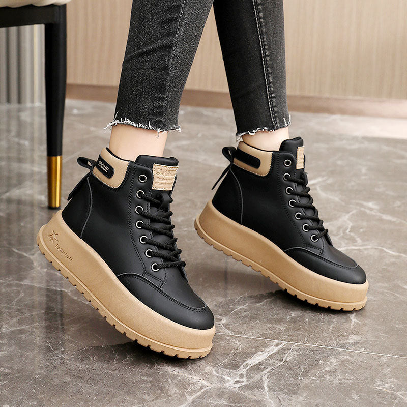 Damen modische High-Top Sneakers mit rutschfester Sohle und praktischem Schnürsystem R&B