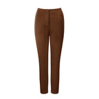 Damen elegante Anzughose mit hohen Bund und schmalem Bein EB
