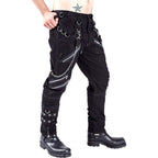 Herren Cargo-Hose mit Ketten-Details und praktischen Taschen R&B