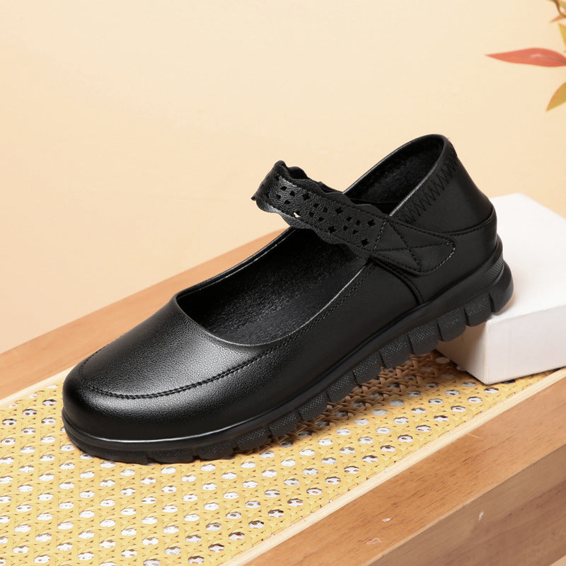 Damen Mary Jane Schuhe mit durchbrochenem Riemchen und rutschfester Sohle R&B