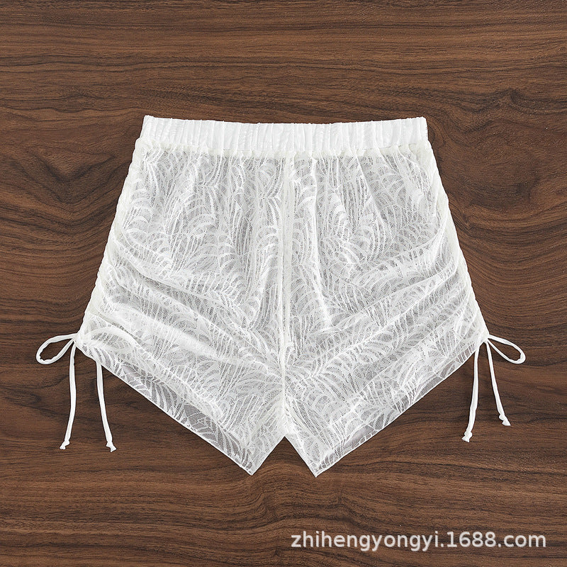 Damen Transparente Strandshorts R&B