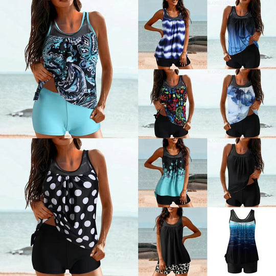 Damen Sportliches Strandoutfit mit modischer Raffung R&B