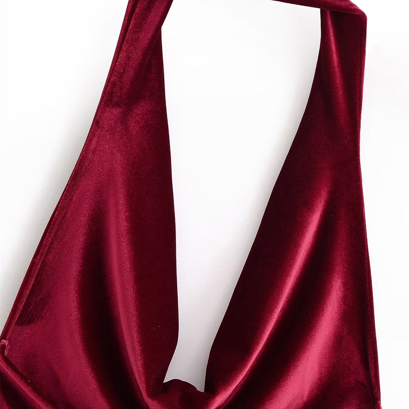 Damen elegantes Maxikleid mit tiefem V-Ausschnitt und fließendem Satin-Finish R&B
