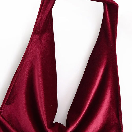 Damen elegantes Maxikleid mit tiefem V-Ausschnitt und fließendem Satin-Finish R&B