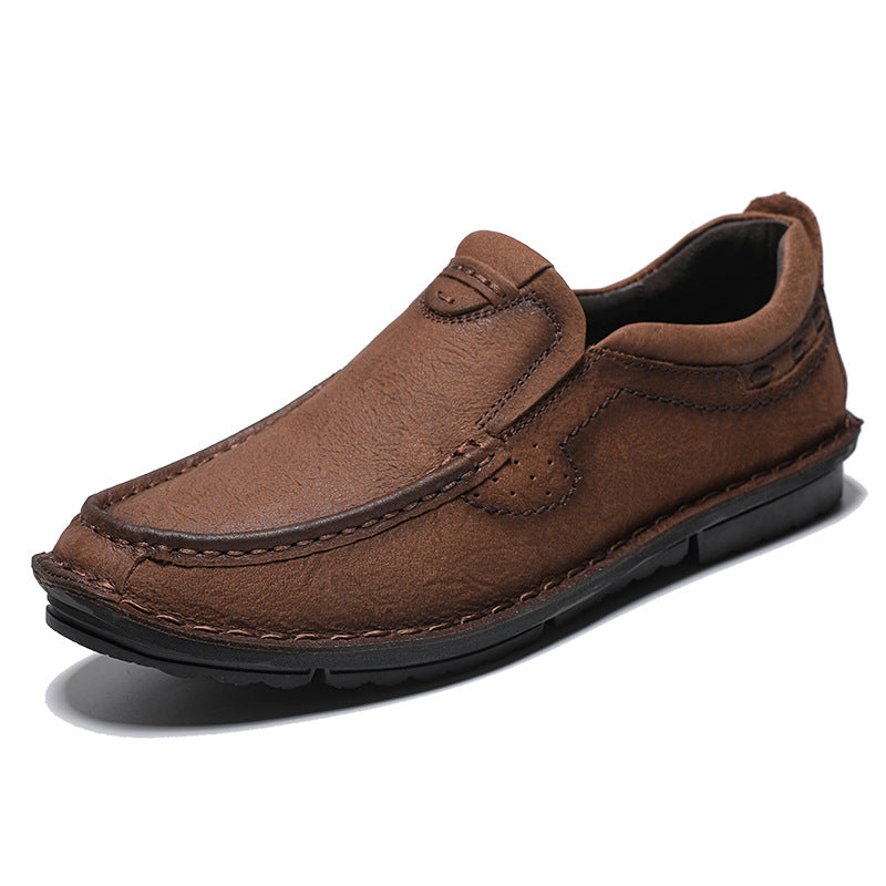 Herren elegante Slipper aus hochwertigem Leder mit weichem Innenfutter R&B