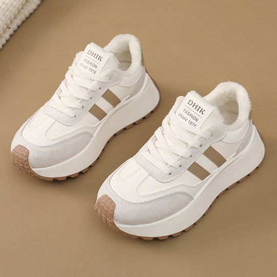 Damen Chunky Sneakers mit kuscheligem Innenfutter und rutschfester Sohle R&B