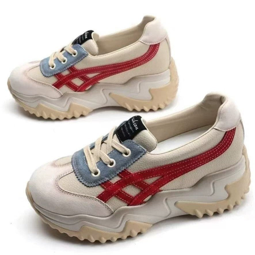 Damen Chunky Sneakers mit ergonomischem Sohlenprofil und atmungsaktivem Obermaterial R&B