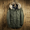 Herren Parka mit abnehmbarer Kapuze und warmem Fleecefutter