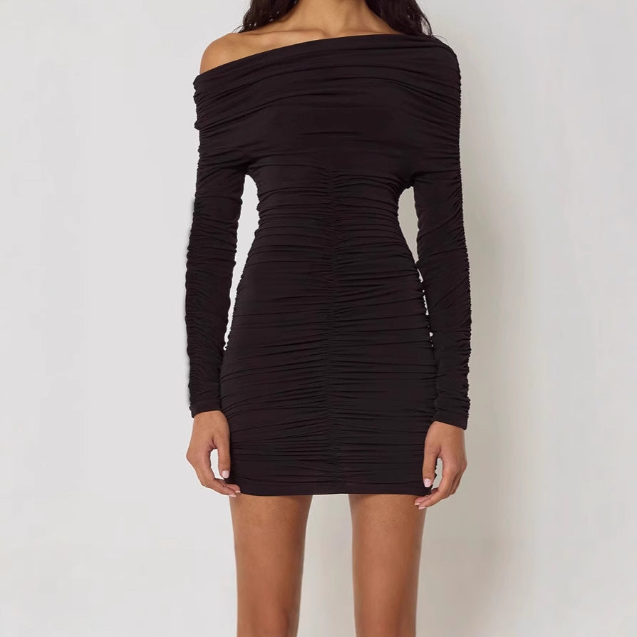 Damen Figurbetontes Minikleid mit Raffungen R&B