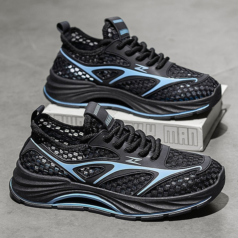 Damen leichte Sport Sneakers mit atmungsaktivem Mesh-Obermaterial und dämpfender Sohle
