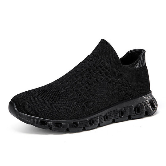 Damen Slip-On Laufschuhe mit atmungsaktivem Obermaterial und flexibler Sohle R&B
