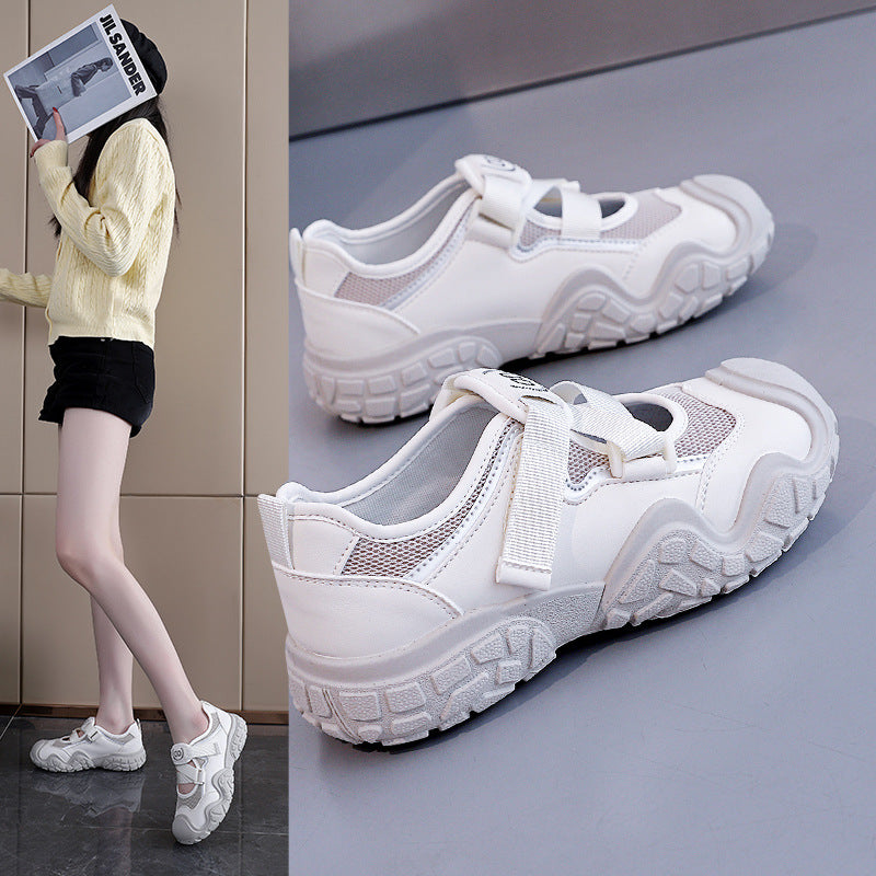 Damen Mesh-Outdoor-Sneaker mit verstellbarem Klettverschluss R&B