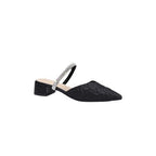 Damen Slingback-Pumps mit glitzerndem Riemchen und eleganter Spitze