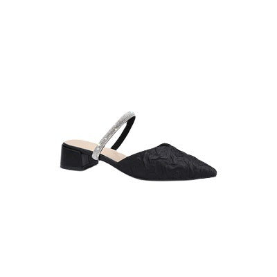 Damen Slingback-Pumps mit glitzerndem Riemchen und eleganter Spitze
