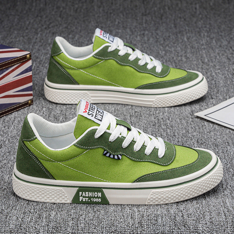 Damen Modische Sneakers mit strapazierfähigem Canvas-Obermaterial und dämpfender Laufsohle