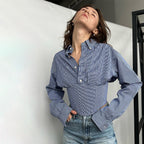 Damen Hemdbluse mit innovativem Schnitt und strukturierten Ärmeln R&B