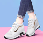 Damen Modische Sneakers mit hoher Plateausohle R&B