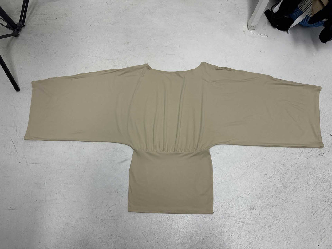 Damen Oversize Tunika mit aufregendem Wickeldesign und großzügigen Ärmeln R&B