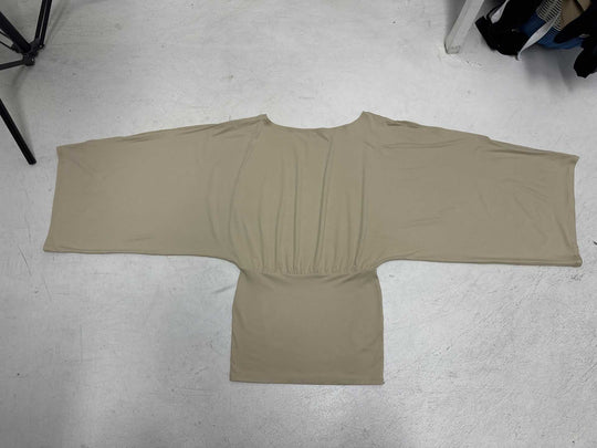 Damen Oversize Tunika mit aufregendem Wickeldesign und großzügigen Ärmeln R&B