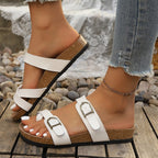 Damen Komfortable und stilvolle Sandalen mit verstellbaren Riemen R&B