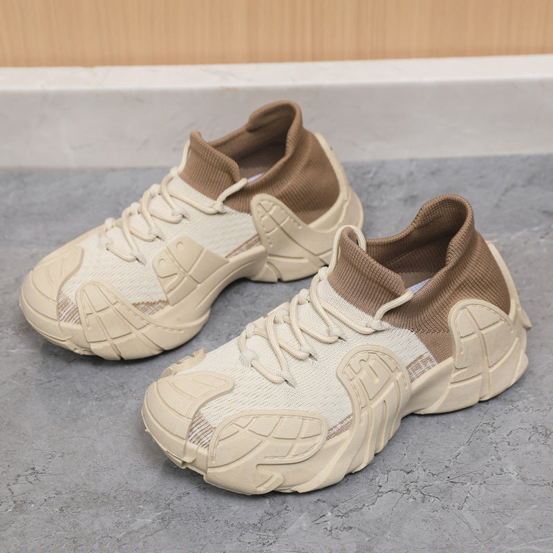 Damen Performance-Freizeitsneaker mit elastischer Strickkonstruktion und rutschfester Sohle