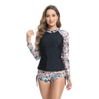 Damen modischer Rashguard-Bikini-Set R&B
