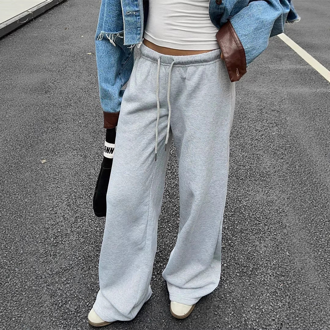 Damen Bequeme weite Sporthose mit praktischen Taschen