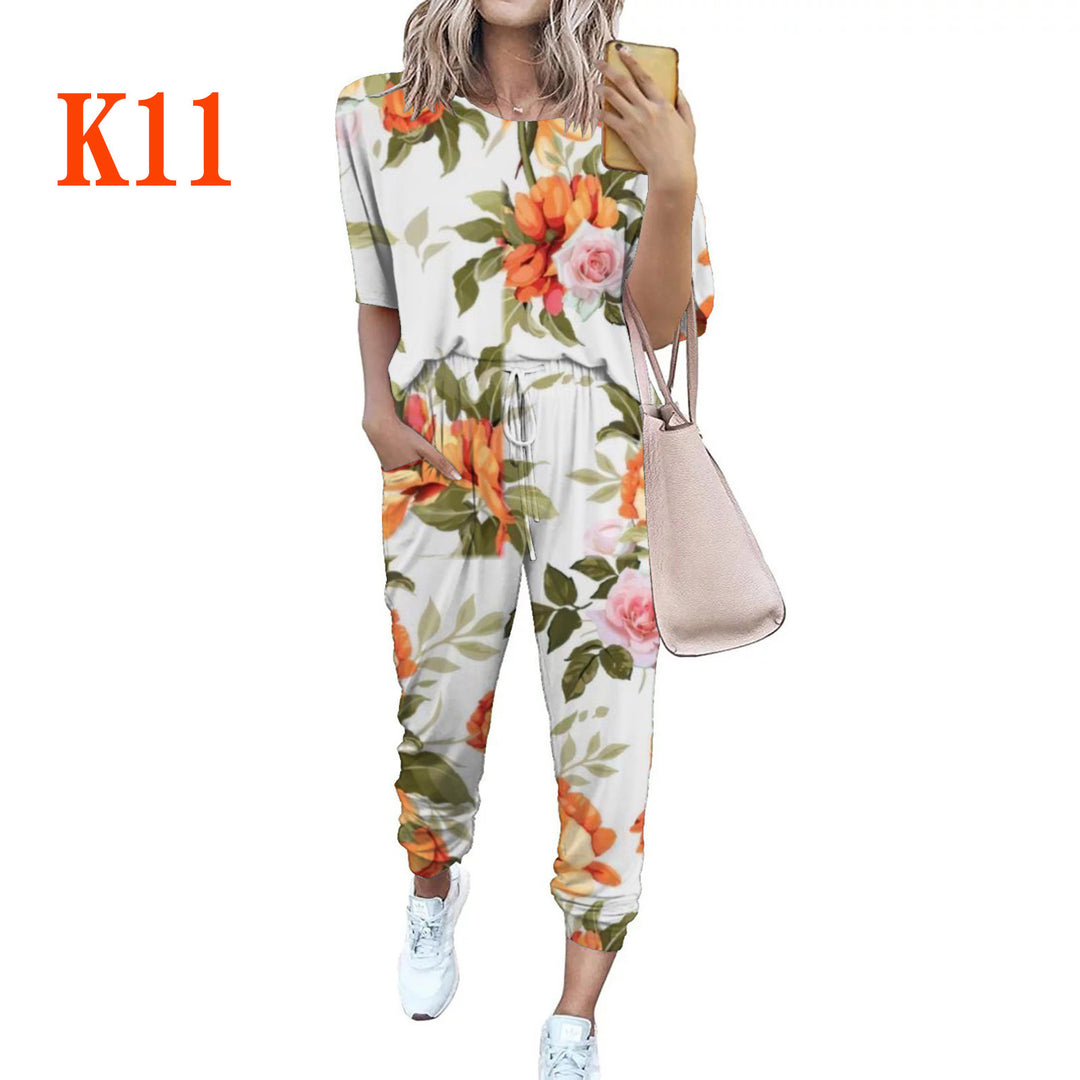 Damen Leichter Freizeit-Jumpsuit mit einem auffälligen Batik-Muster und praktischen Taschen R&B